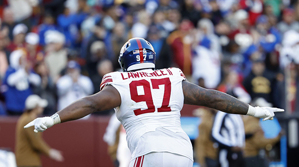 Dexter Lawrence II NY Giants Sack Leader